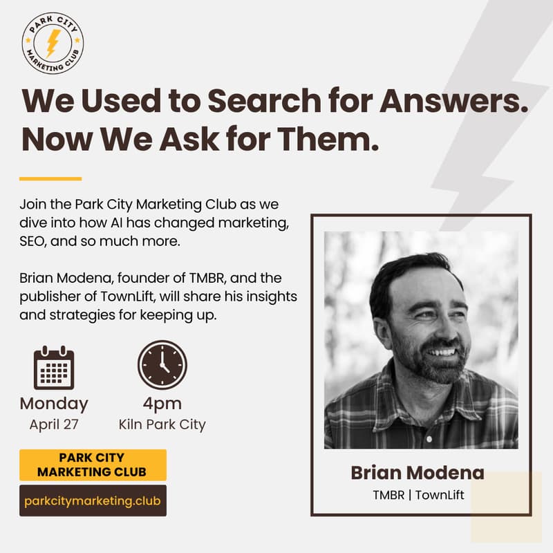 Cover Image for We Used to Search for Answers. Now We Ask for Them, with Brian Modena from TMBR and TownLift