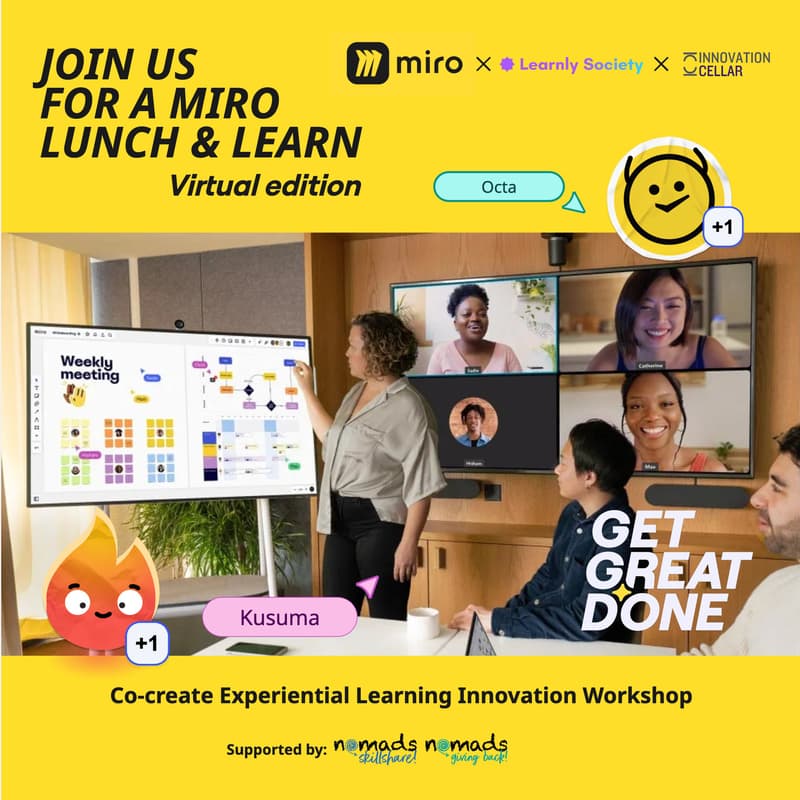 Cover Image for Miro Lunch & Learn | Co-create Experiential Learning Innovation Workshop 🧑🏻‍🔬