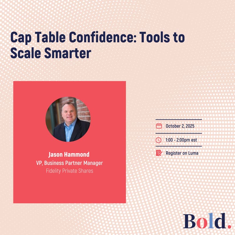 Cover Image for Cap Table Confidence: Tools to Scale Smarter