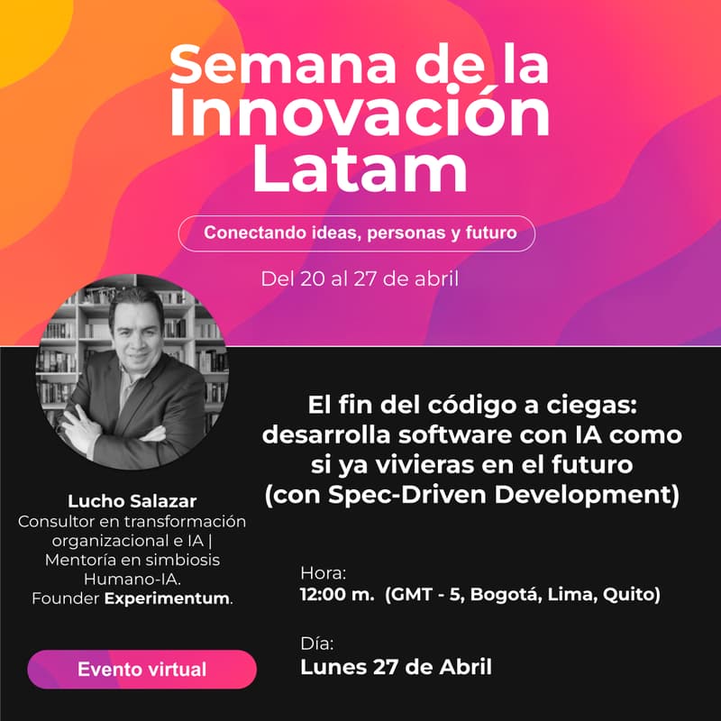 Cover Image for El fin del código a ciegas: desarrolla software con IA como si ya vivieras en el futuro(con Spec-Driven Development