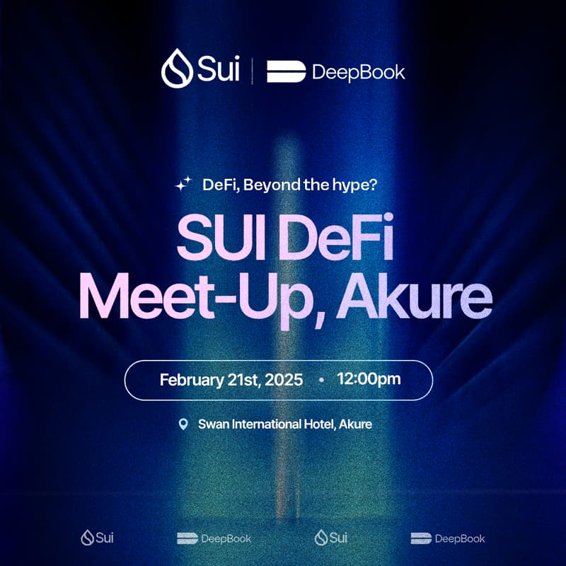 Cover Image for SUI | DeepBook | Akure - MEET UP