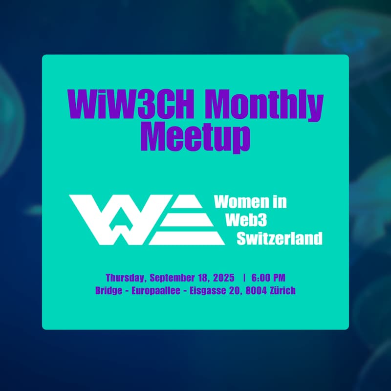 Cover Image for WiW3CH Monthly Meetup