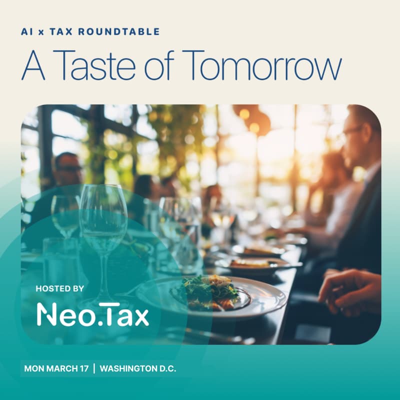 Cover Image for AI x Tax Roundtable DC