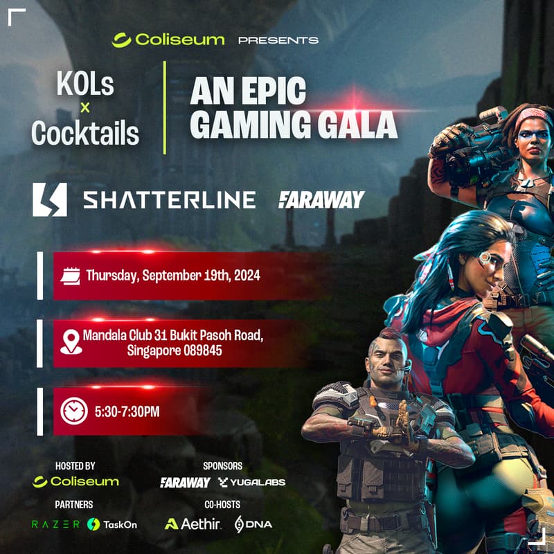 Cover Image for Coliseum Presents: KOLs x Cocktails | An Epic Gaming Gala