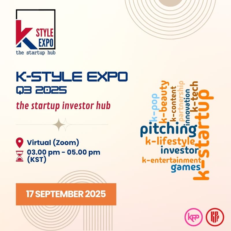 Cover Image for 🚀 K-Style Expo Q3 2025: Investor-Startup Pitching Event