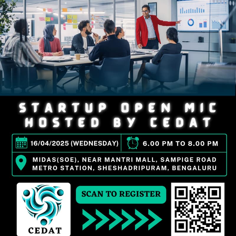 Cover Image for STARTUP OPEN MIC HOSTED BY CEDAT