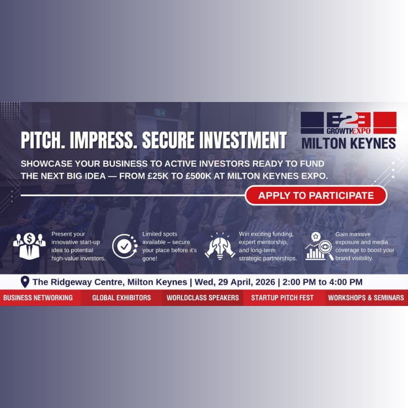 Cover Image for Milton Keynes B2B Growth Expo 2026 | Join Us As Investment Pitch Fest