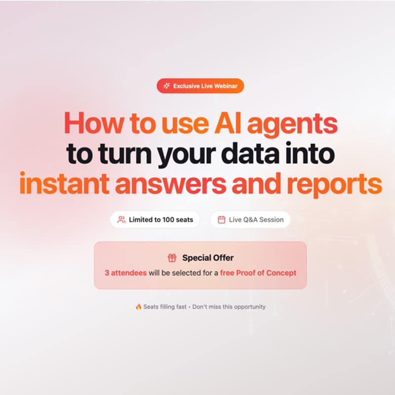 Cover Image for How to use AI agents to turn your data into instant answers and reports