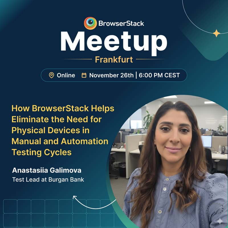 Cover Image for BrowserStack QA Meetup - Frankfurt