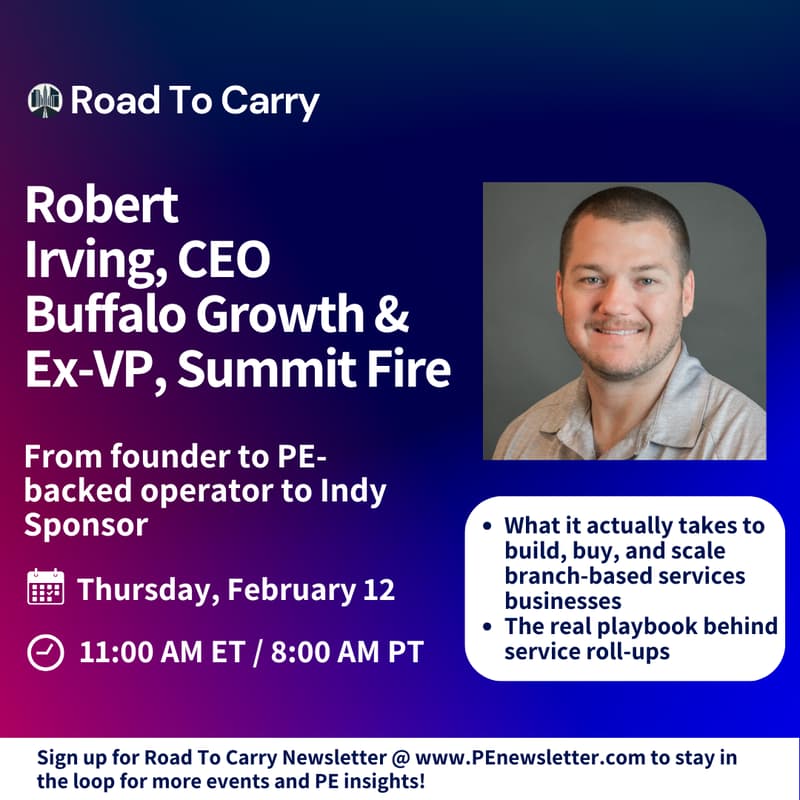Cover Image for Robert Irving, CEO of Buffalo Growth Partners and ex-VP of Summit Fire. Value Creation in Branch-Based Services Businesses