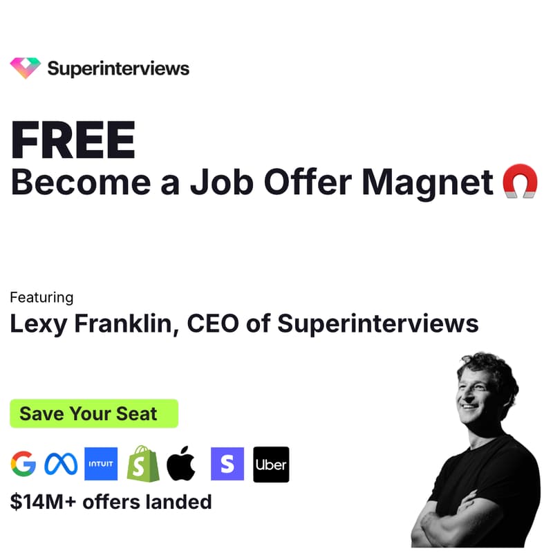 Cover Image for Become a Job Offer Magnet 🧲 with Superinterviews CEO Lexy Franklin