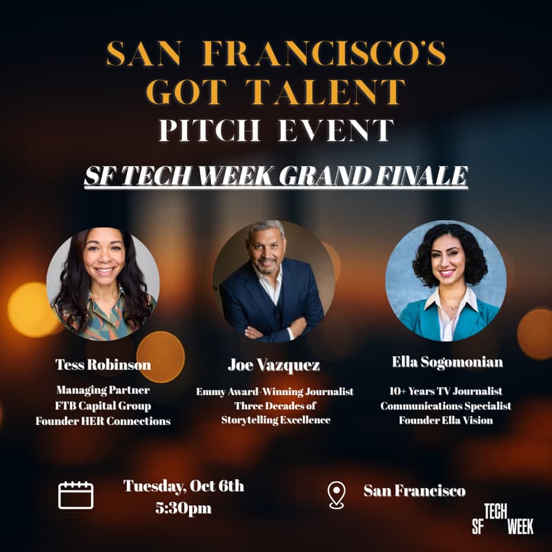 Cover Image for π€ San Francisco's Got Talent: Founder Edition Pitch Event Grand Finale