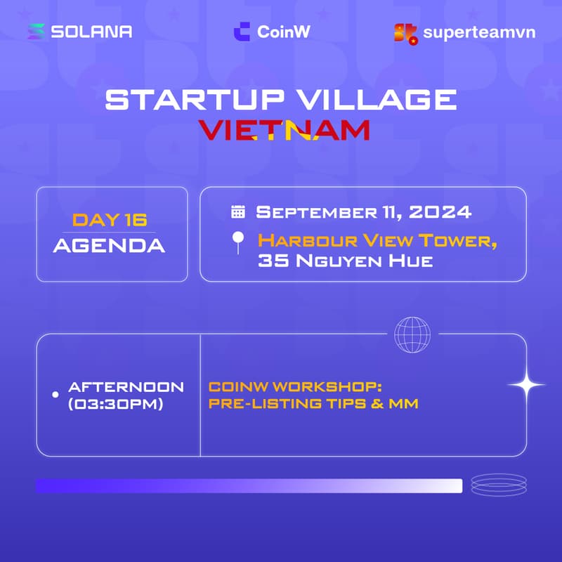 Cover Image for [Start-up Village Day 16] CoinW Workshop: Pre-listing tips & MM