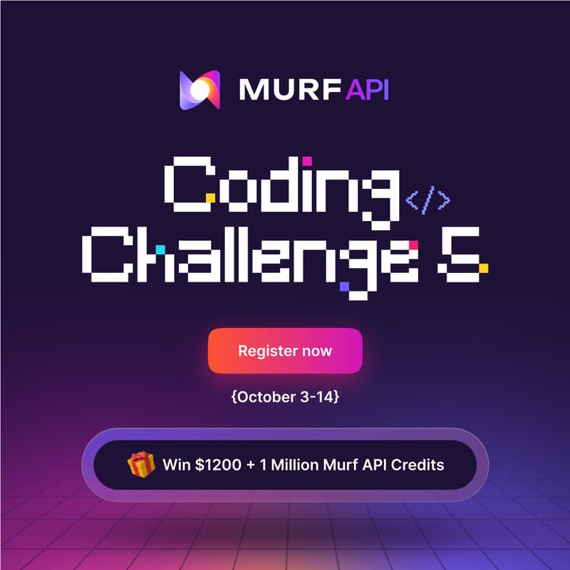 Cover Image for Murf Coding Challenge 5
