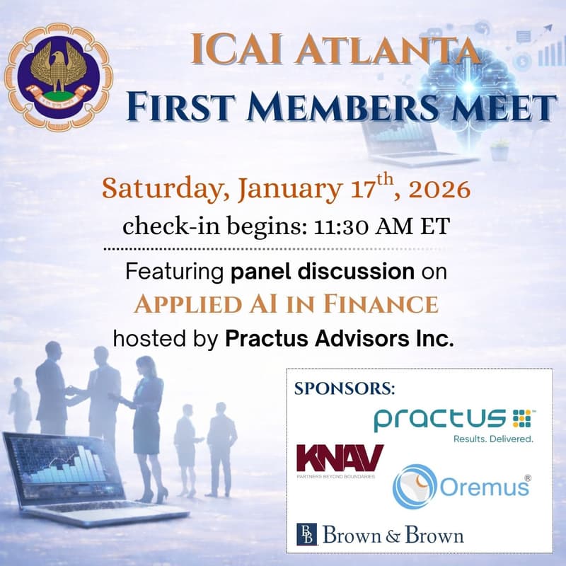 Cover Image for ICAI Atlanta First Members Meet