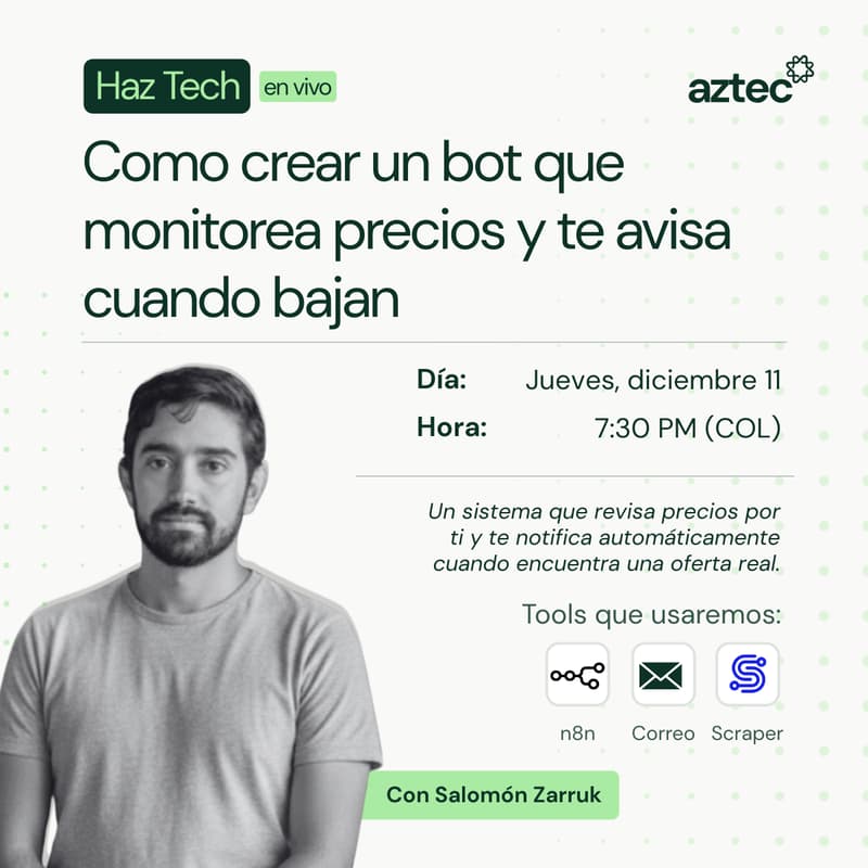 Cover Image for Cómo crear un bot que monitorea precios y te avisa cuando bajan