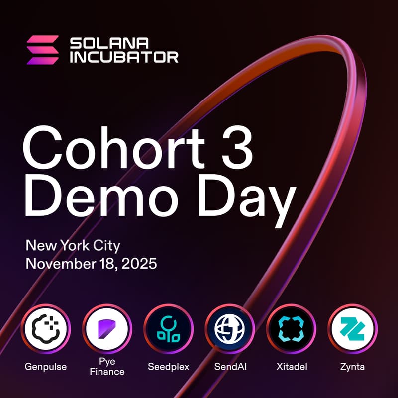Cover Image for Solana Incubator Demo Day (Cohort 3)
