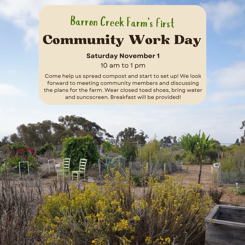 Cover Image for Barron Creek Farm Volunteer Day