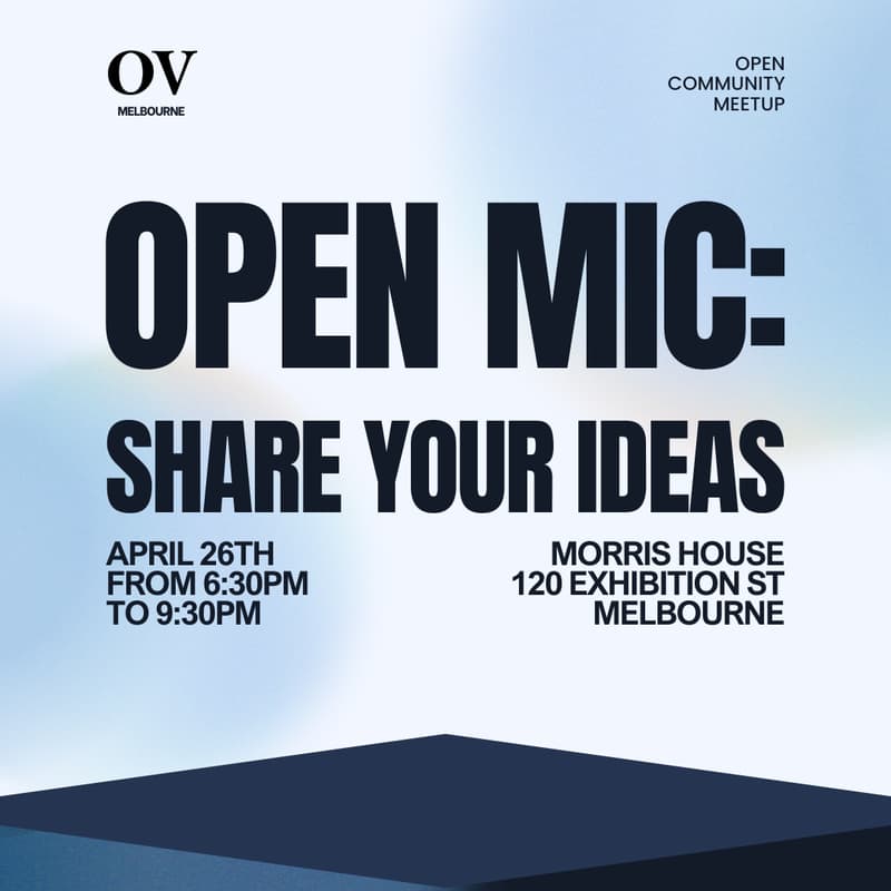 Cover Image for OV Open Mic: Share Your Ideas