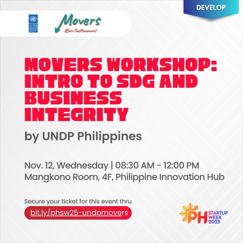 Cover Image for Movers Workshop: Intro to SDG and Business Integrity