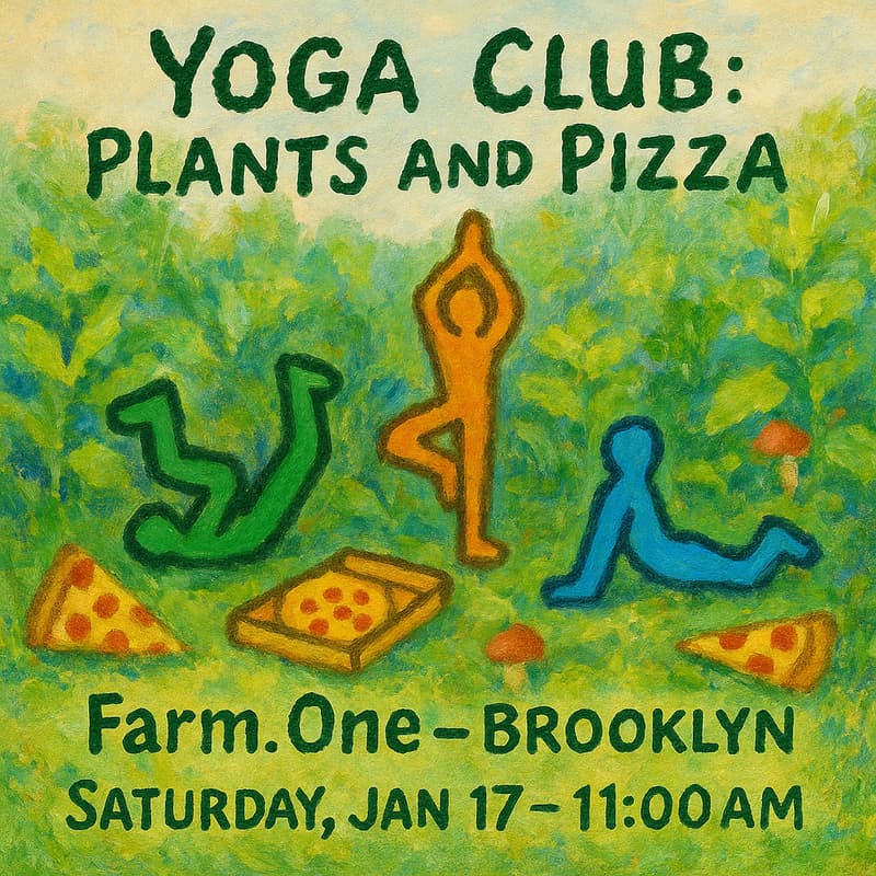 Cover Image for Yoga Club: Plants and Pizza (Prospect Heights)