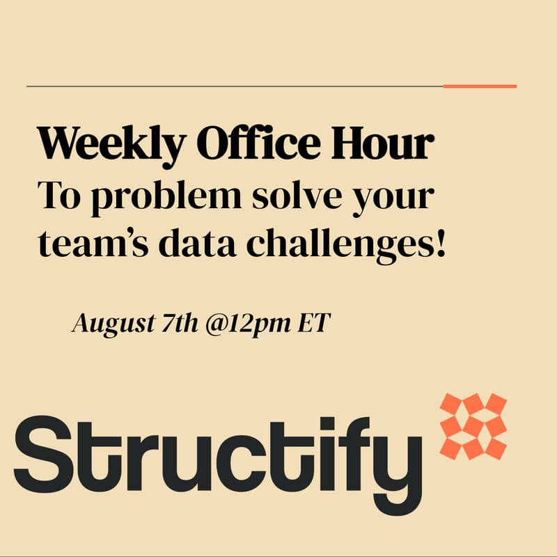 Cover Image for Structify live office hour series