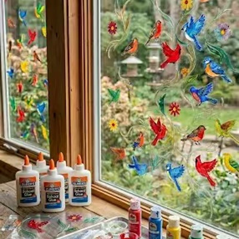 Cover Image for 让鸟看见｜植物艺术 × 玻璃窗防撞贴手作