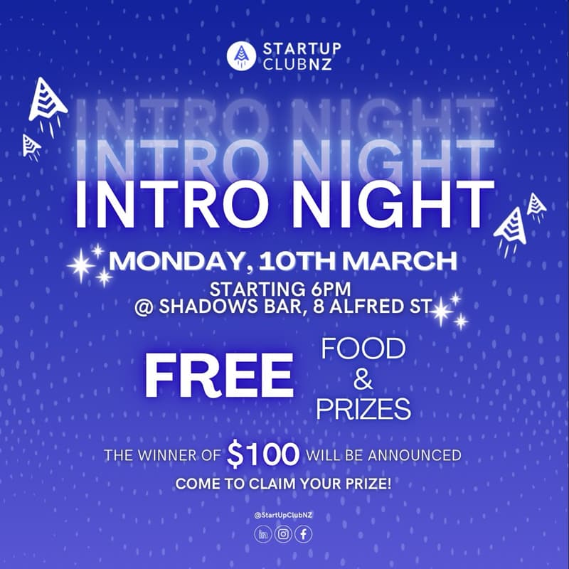 Cover Image for Startup Clubโs Intro Night! ๐