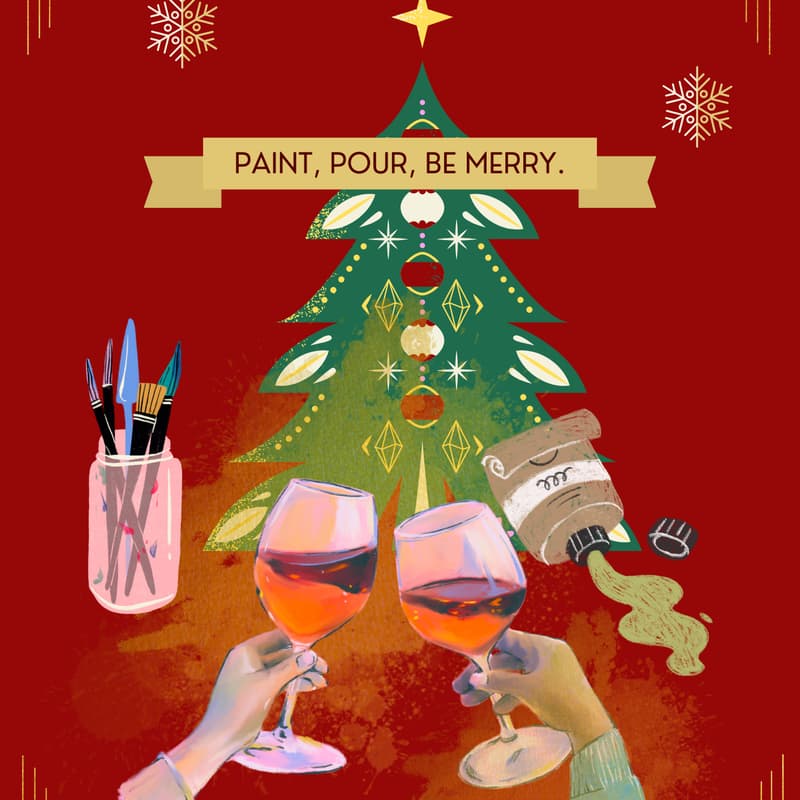 Cover Image for Malen, Trinken, Lachen. // Paint, Pour, Be Merry.