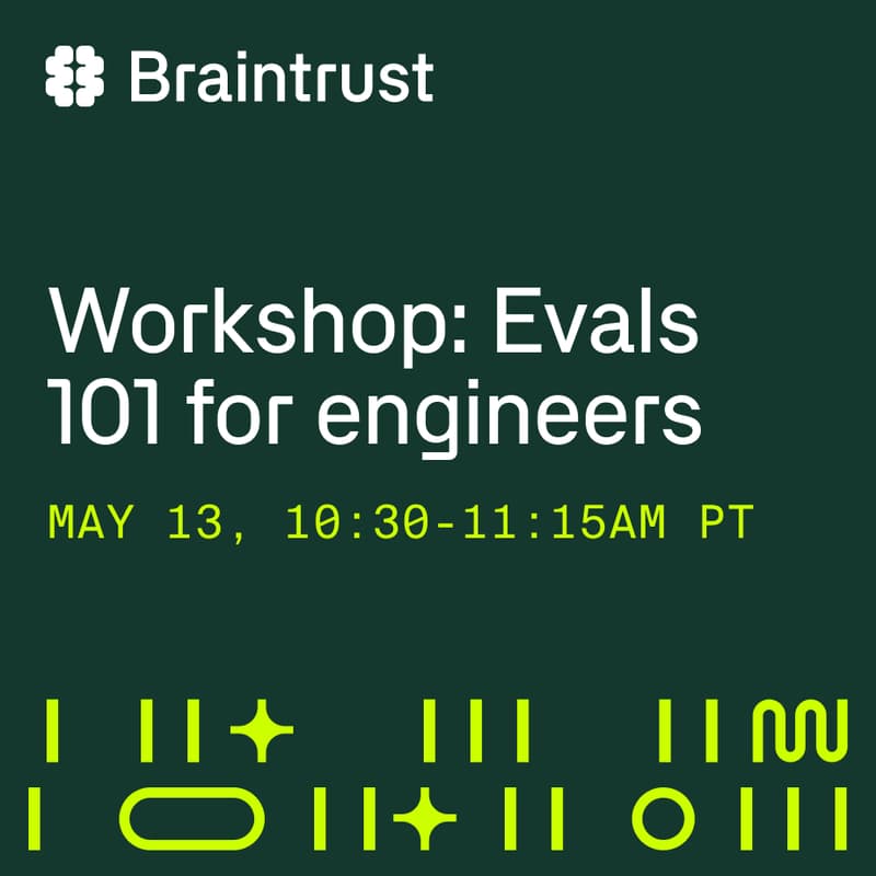 Cover Image for Online workshop: Evals 101 for engineers