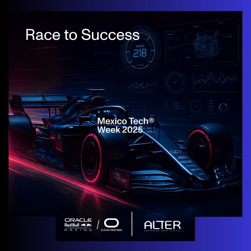 Cover Image for Race to Success: Vive la velocidad de la innovación con Oracle y Red Bull Racing​+Alter
