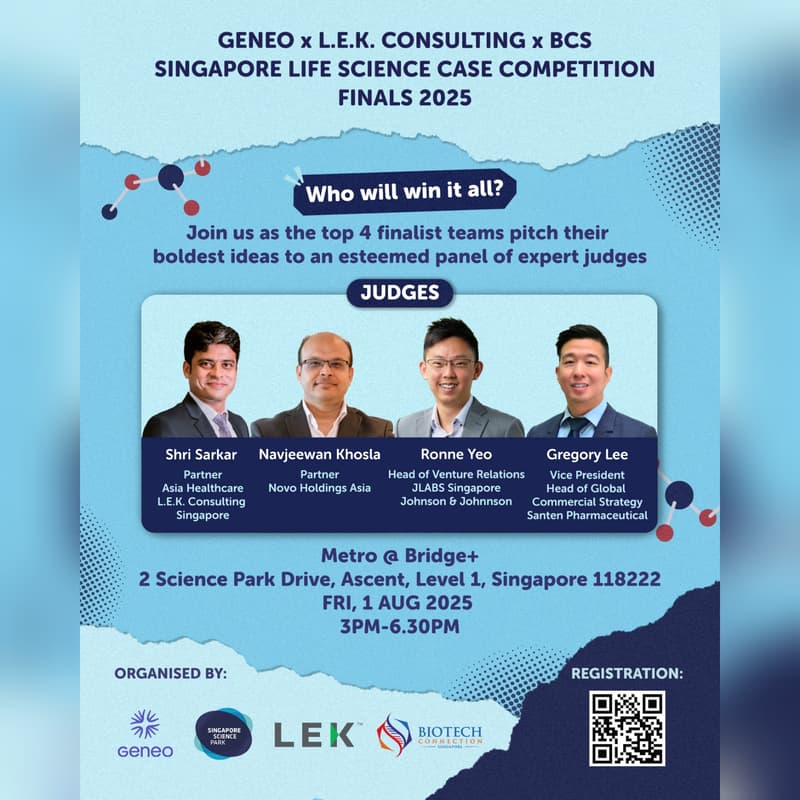 Cover Image for Singapore Life Science Case Competition Finals 2025