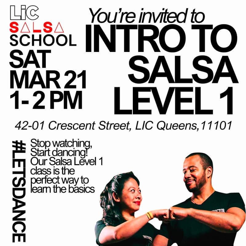 Cover Image for Intro to Salsa LEVEL 1 + SATURDAY.3.21