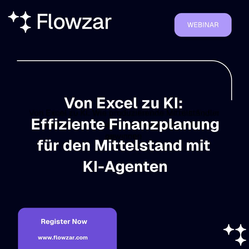 Cover Image for Webinar: Von Excel zu KI - Effiziente Finanzplanung mit KI-Agenten