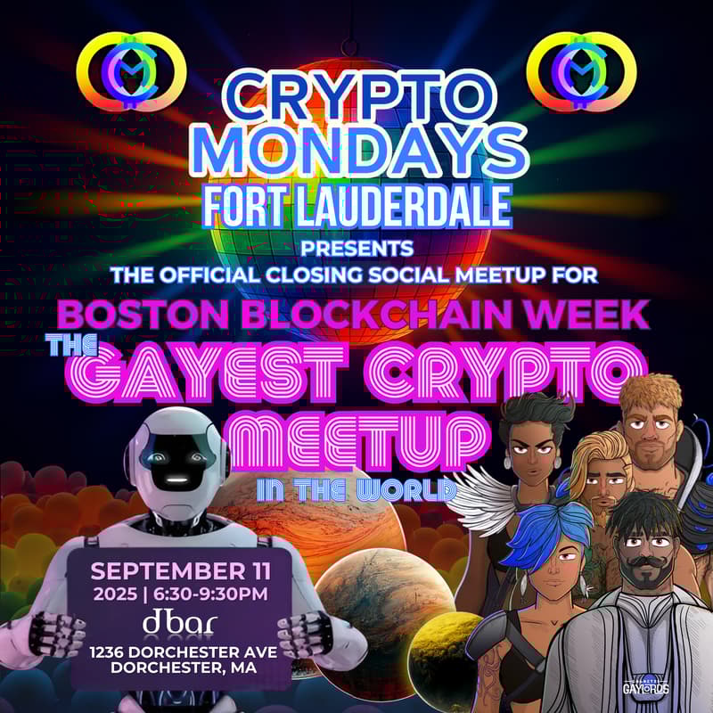 Cover Image for The Gayest Crypto Meetup in the World π by CryptoMondays Fort Lauderdale