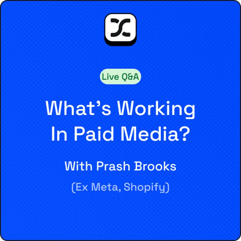 Cover Image for What's actually working in paid ads right now? Live Q&A