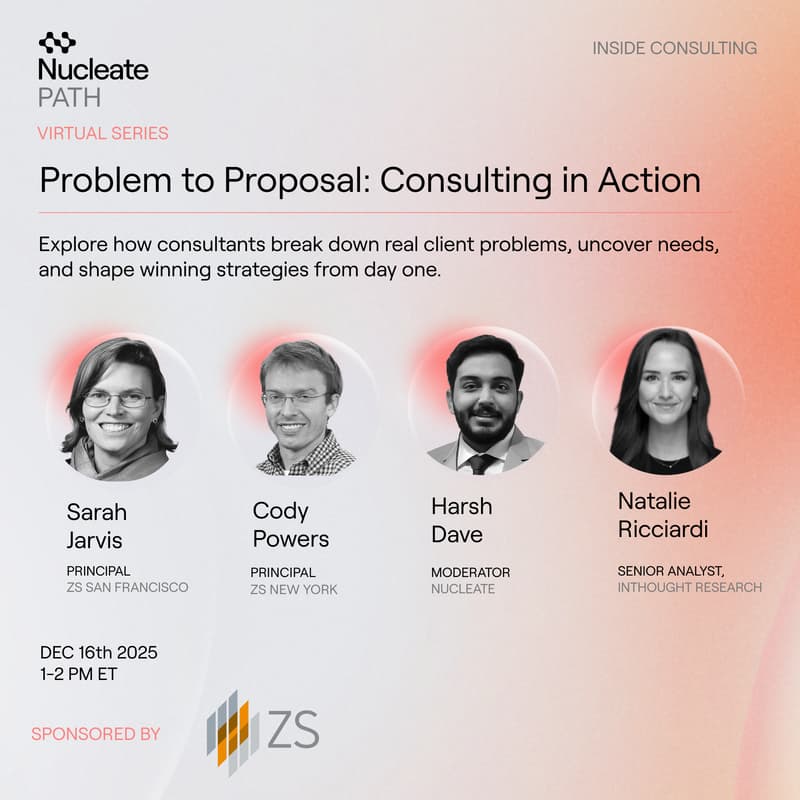 Cover Image for Inside Consulting Session 2:  Problem to proposal: Consulting in Action