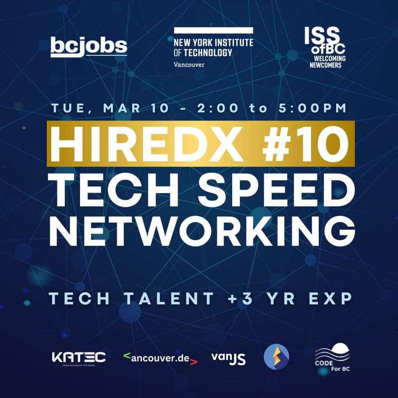 Cover Image for HiredX #10 - Tech Speed Networking (Recruiters)