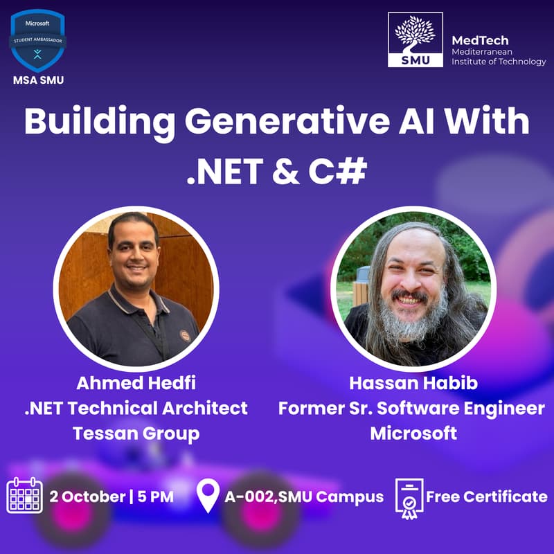 Cover Image for Building Generative AI With .NET & C#-Online
