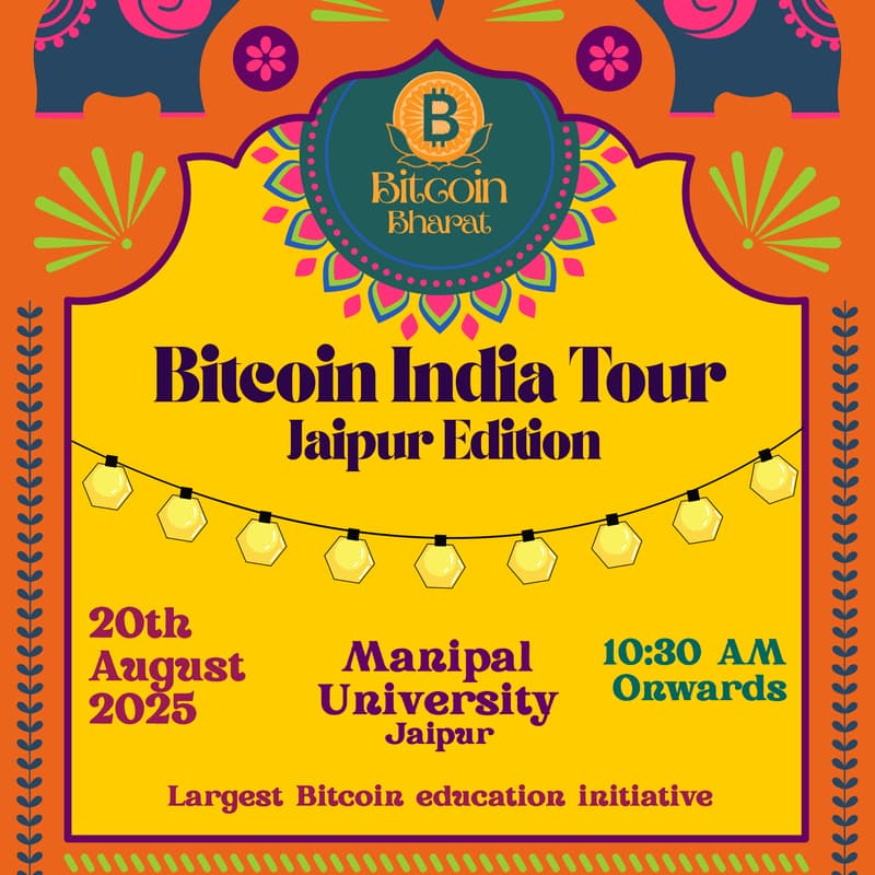 Cover Image for Bitcoin India Tour- Jaipur Edition