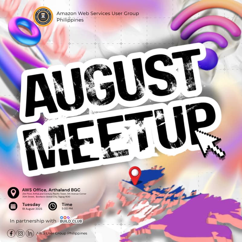 Cover Image for AWSUG PH AUGUST MEET-UP