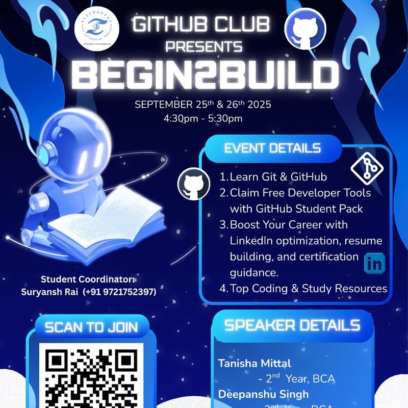 Cover Image for Begin2Build by GitHub