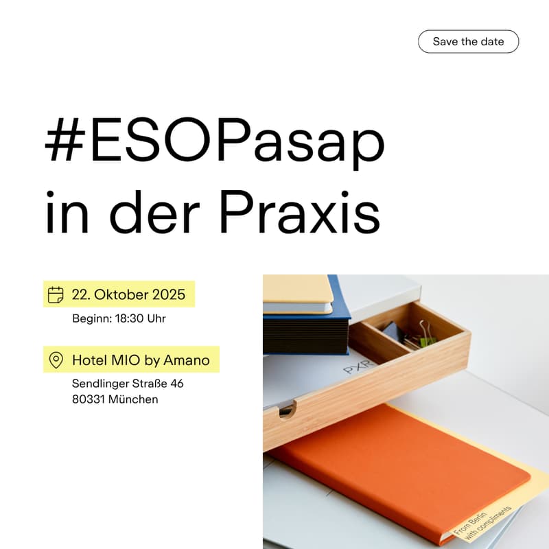 Cover Image for #ESOPasap in der Praxis - Best Practices für Tech Unternehmen