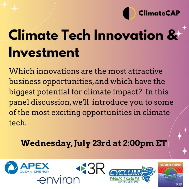 Cover Image for Climate Tech Innovation & Investment
