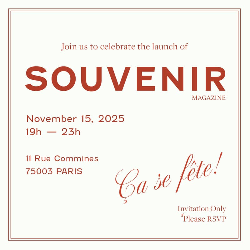 Cover Image for Launch Party - Issue No. 1 SOUVENIR Magazine
