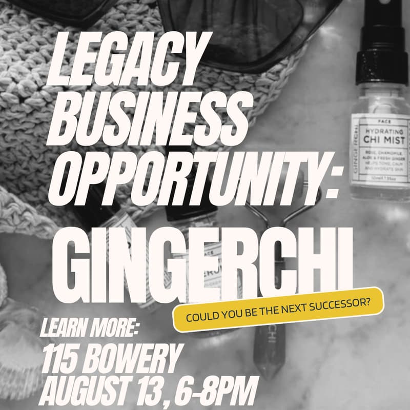 Cover Image for Legacy Business Opportunity: GingerChi