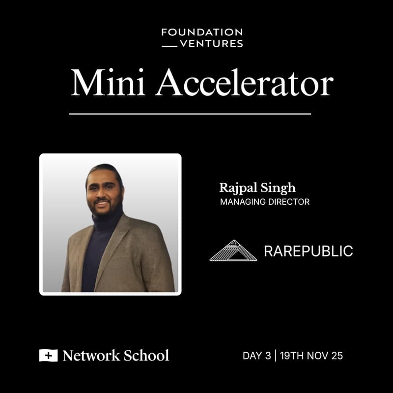 Cover Image for [Rare Republic] - UI / UX Mobile design fundamentals - Foundation Ventures Mini Accelerator @ Network School