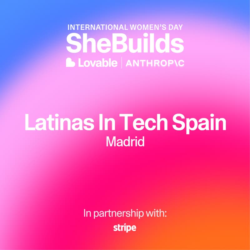 Cover Image for Madrid x SheBuilds on Lovable for International Women's Day