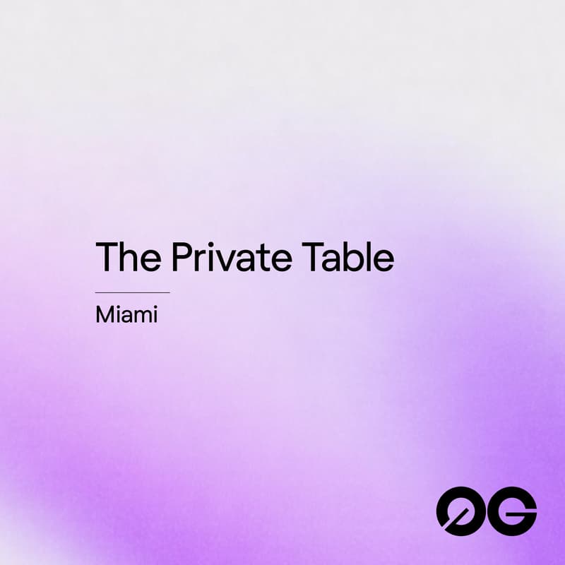 Cover Image for The Private Table | Consensus Miami 2026
