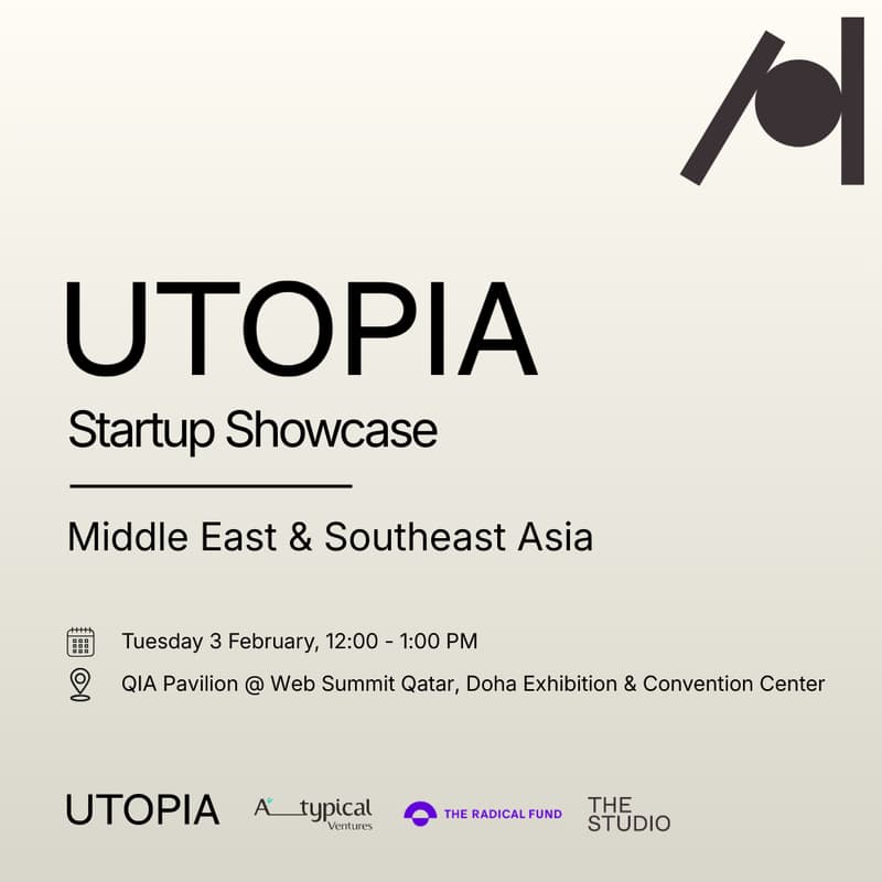 Cover Image for UTOPIA Startup Showcase: Middle East and Southeast Asia
